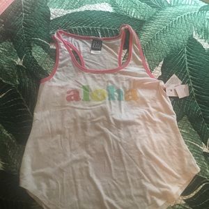 NW MODERN LUX ALOHA TANK TOP SZ M